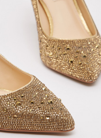 Sb-Jora Textile Pull On Pump Gold