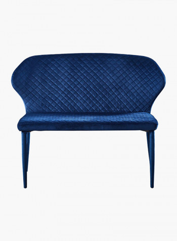 Luna 2-Seater Dining Chair Blue