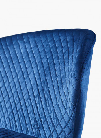 Luna 2-Seater Dining Chair Blue