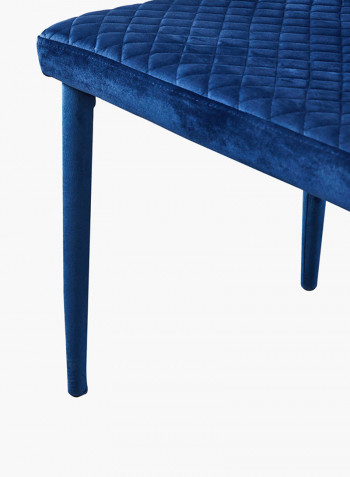 Luna 2-Seater Dining Chair Blue