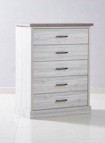 Angelic 5-Drawer Chest Of-Drawers Multicolour 90 x 115 x 45centimeter