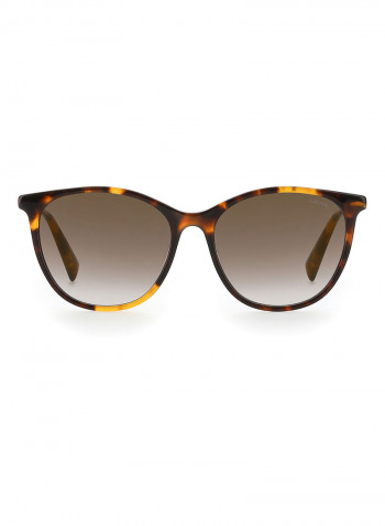Women's Oval Frame Sunglasses - Lens Size: 55 mm