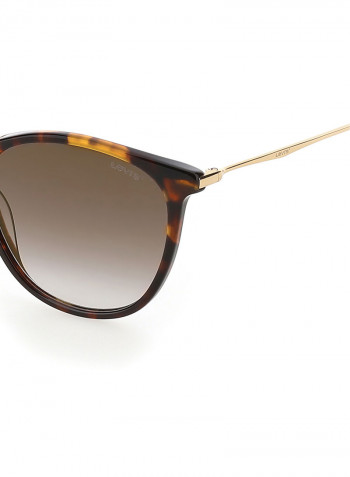 Women's Oval Frame Sunglasses - Lens Size: 55 mm