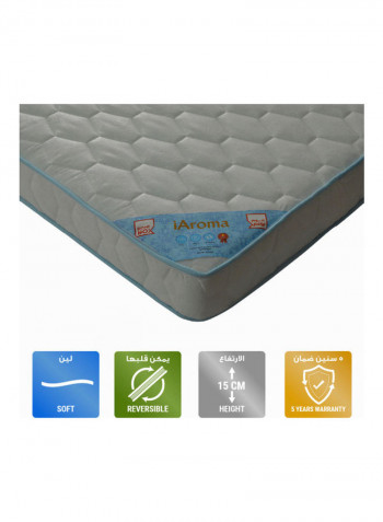 Aroma Mattress White 200x15x150cm