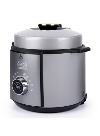 10 In 1 Multi-Use Programmable Pressure Cooker 6 Litter 10 Cook Settings 1100W With 15 Smart Safety Protection Modules With 2 Years Warranty 5.5 l 1100 W EVKA-PC6010S Silver/Black