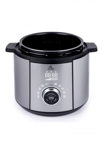 10 In 1 Multi-Use Programmable Pressure Cooker 6 Litter 10 Cook Settings 1100W With 15 Smart Safety Protection Modules With 2 Years Warranty 5.5 l 1100 W EVKA-PC6010S Silver/Black