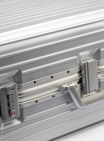 28-Inch Pebble Aluminium Frame Ultra-Light Hardside Expandable Built-In TSA Lock Zipperless Luggage With Spinner Wheels Silver