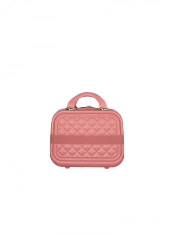 3-Piece Luggage Trolley Set With Briefcase Pink