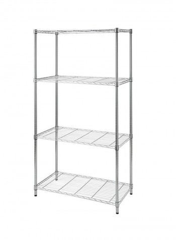 4-Shelf Wire Rack HTC-WR605 Chrome 91 x 45 x 182centimeter