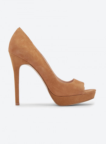 High Heel Pumps Brown
