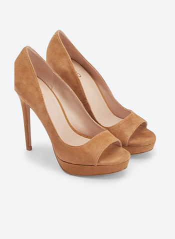 High Heel Pumps Brown