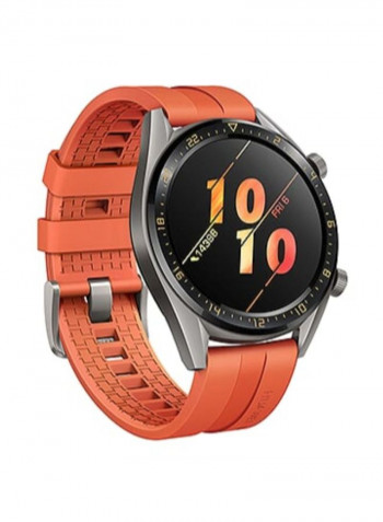 GT Active Smartwatch 46mm Titanium Grey/Orange Fluorcelastomer