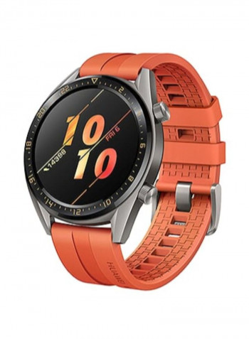 GT Active Smartwatch 46mm Titanium Grey/Orange Fluorcelastomer