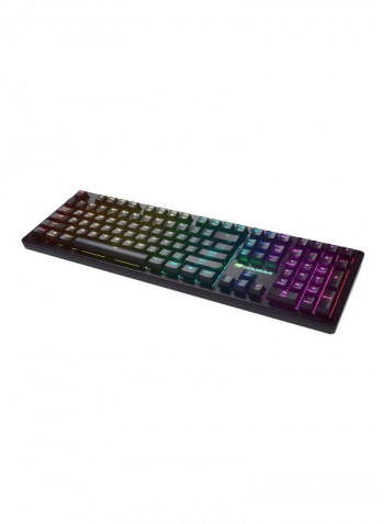 RGB Mechanical Gaming Keyboard 14x45x3cm Black/Yellow/Pink