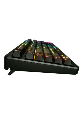 RGB Mechanical Gaming Keyboard 14x45x3cm Black/Yellow/Pink