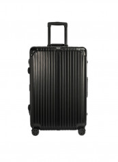 Zipperless Luggage Trolley With Spinner Wheels 28-Inch Black