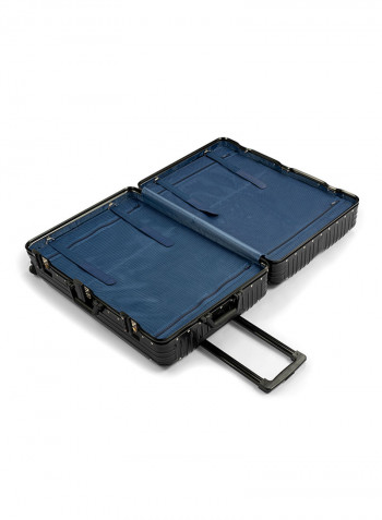 Zipperless Luggage Trolley With Spinner Wheels 28-Inch Black