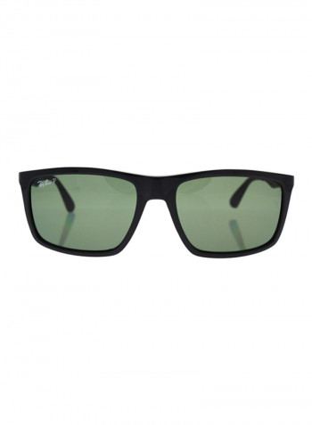 Men's Rectangular Sunglasses - Lens Size: 58 mm