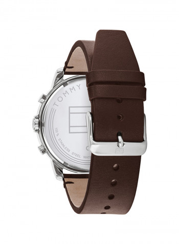 Men's Leather Analog Wrist Watch 1791797