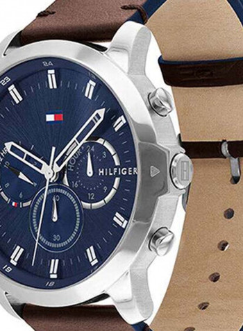 Men's Leather Analog Wrist Watch 1791797