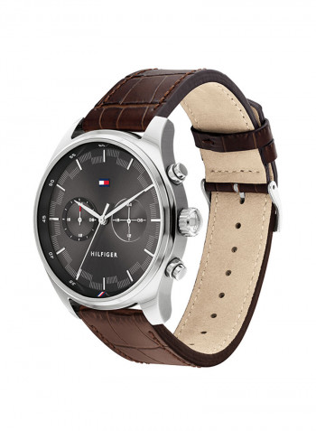 Men's Leather Analog Watch-1710422