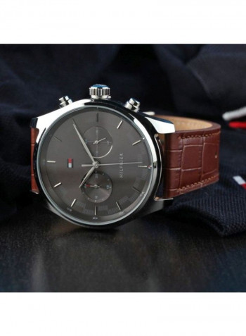 Men's Leather Analog Watch-1710422