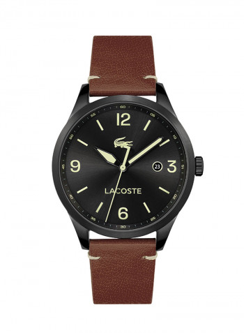 Men's Traveler Leather Analog Watch 2011106