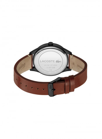 Men's Traveler Leather Analog Watch 2011106