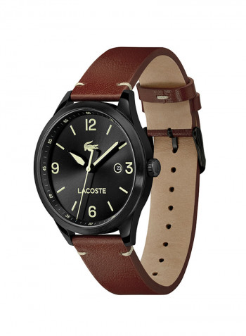 Men's Traveler Leather Analog Watch 2011106