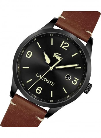 Men's Traveler Leather Analog Watch 2011106