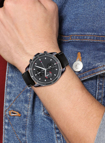 Men's Leather Analog Watch-1791838