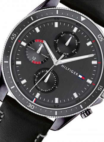 Men's Leather Analog Watch-1791838