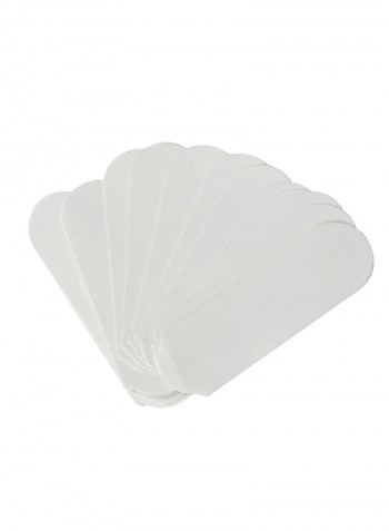 50-Piece Pedicure File Refill Paper Set White