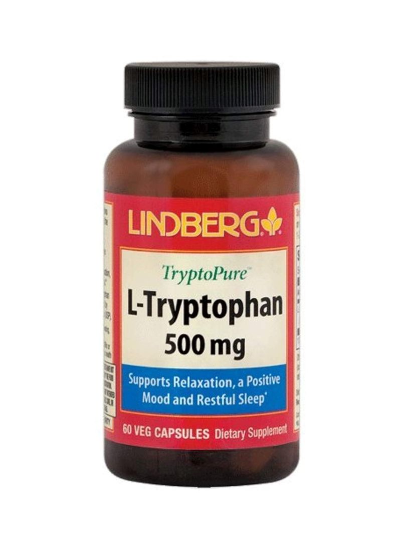 L-Tryptophan Dietary Supplement - 60 Vegetarian Capsules
