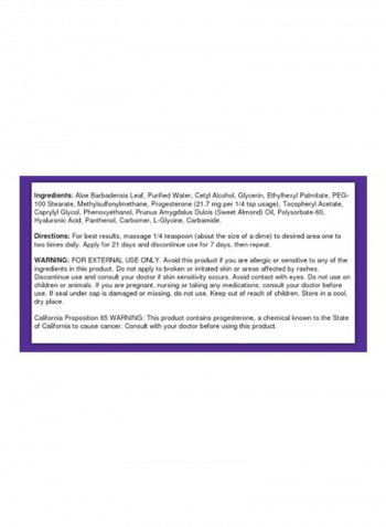 Progesterone Liposomal Skin Cream 57g