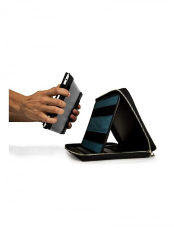 Minky Portfolio Briefcase For Alcatel OneTouch PIXI 3 10.1-Inch Tablet Onyx Black
