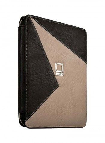 Minky Portfolio Case For Samsung Galaxy Tab S2 9.7-Inch 8.5inch Black/Beige