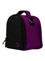 Protective Carrying Case For Canon PowerShot Camera Purple/Black