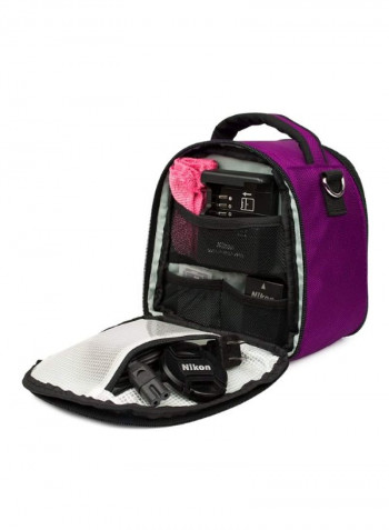 Protective Carrying Case For Nikon Camera Purple/Black