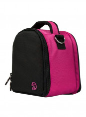 Protective Camera Bag For YI 4K Sports And Action Video Camera Pink/Black