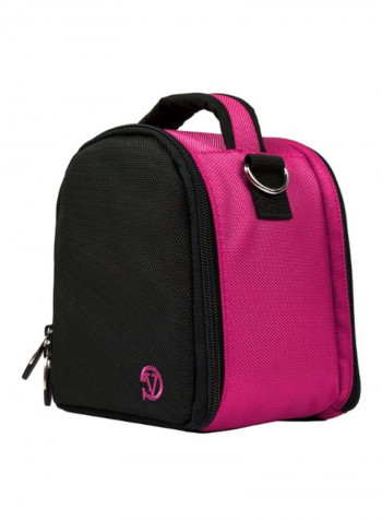 Protective Camera Bag For YI 4K Sports And Action Video Camera Pink/Black