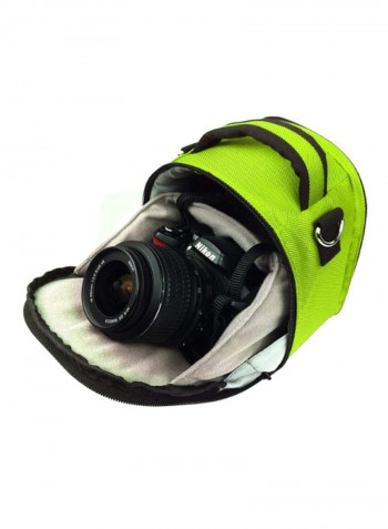Protective Carrying Bag For Sony Camera Black/Green