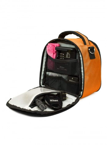 Protective Carrying Case For Canon PowerShot Camera Orange/Black