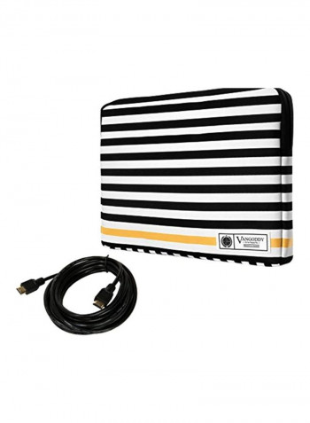 Protective Sleeve With HDMI Cable For HP Stream Elitebook/ProBook/Spectre Envy 15.6-Inch Black/White/Gold