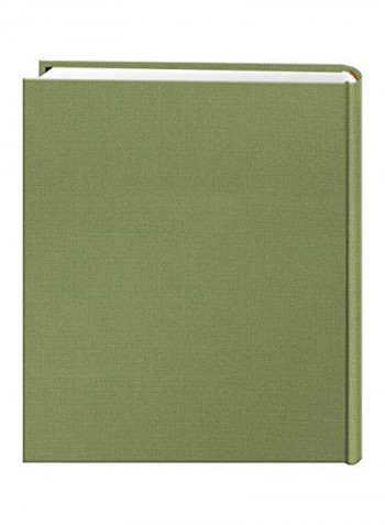 200-Pocket Fabric Frame Cover Photo Album Sage Green 11.62x2x10.25inch