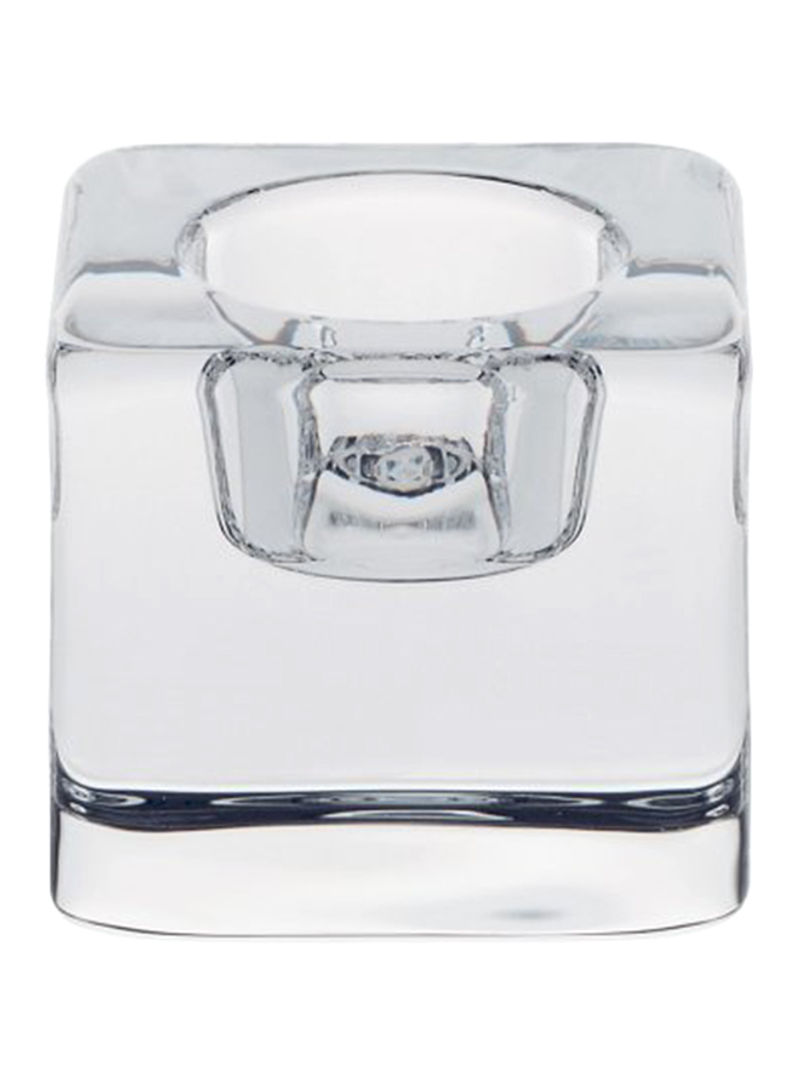 Ice Cube Votive Candle Holder Clear