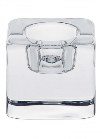 Ice Cube Votive Candle Holder Clear