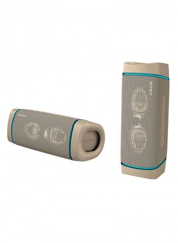 SRS-XB33 Extra Bass Wireless Portable Bluetooth Speaker Taupe