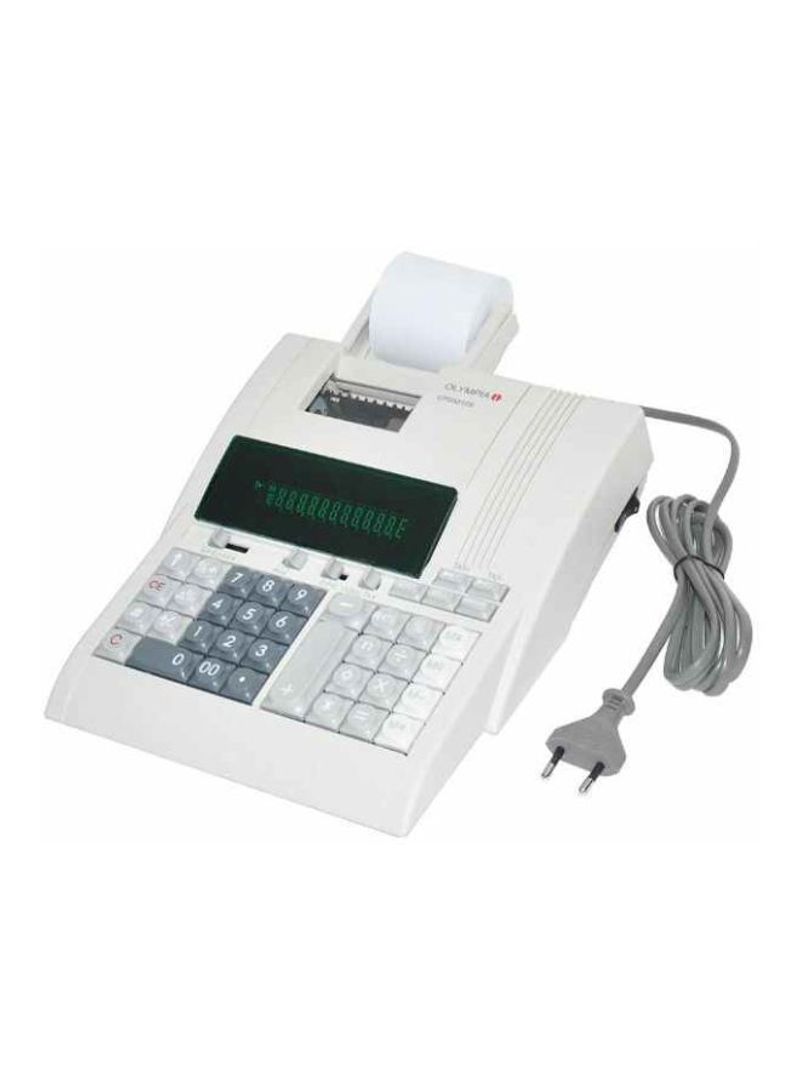 12-Digits Printing Claculator Thermoprinter White/Grey