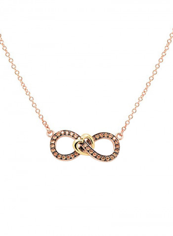 Brass Infinity Pendant Necklace
